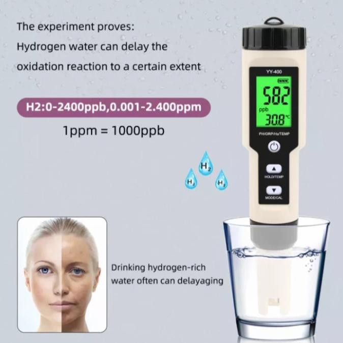 Orp Meter Pool Testing Kit Digital Yewhick Hydrogen Water Tester Meter For Hydrogen Water Bottle 7 In 1 H2 Tmep Ec Tds Salt Ph Tds Meter Digital Water Tester For Drinking Water