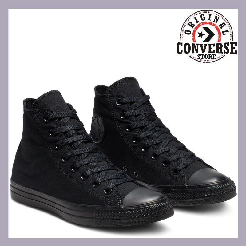 Jual ORIGINAL CONVERSE CHUCK TAYLOR ALL STAR CLASSIC BASIC MONO BLACK Hi M3310C UNISEX Shopee Indonesia