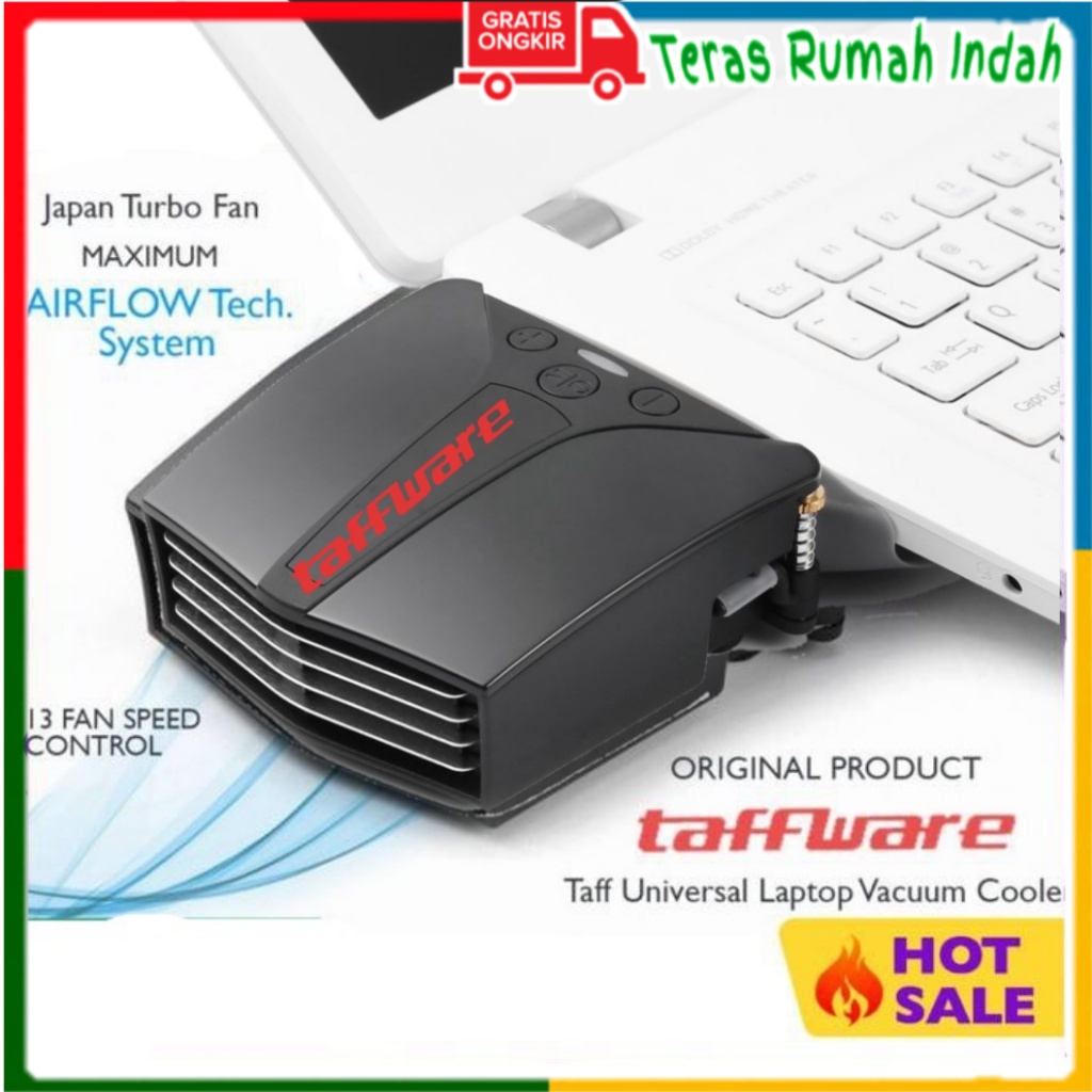 Jual Taffware Universal Cooler Laptop Fan USB Vacum Cooler Pendingin