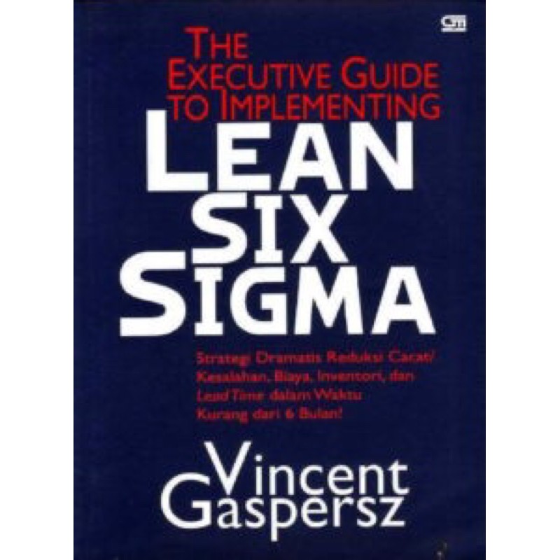 Jual Buku Lean Six Sigma By Vincent Gaspersz | Shopee Indonesia