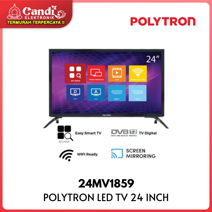 Jual POLYTRON Easy Smart Digital TV 24 Inch PLD 24MV1859 | Shopee Indonesia