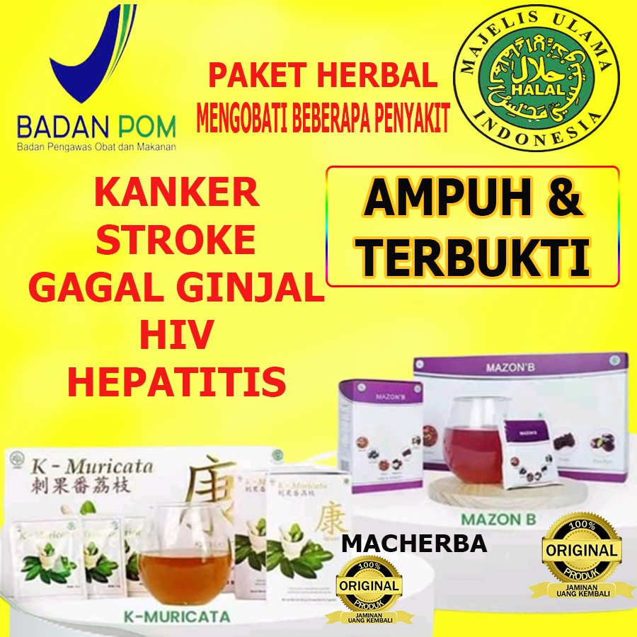 Jual Mazon B Dan K Muricata Original Paket Obat Kanker Serviks Payudara ...