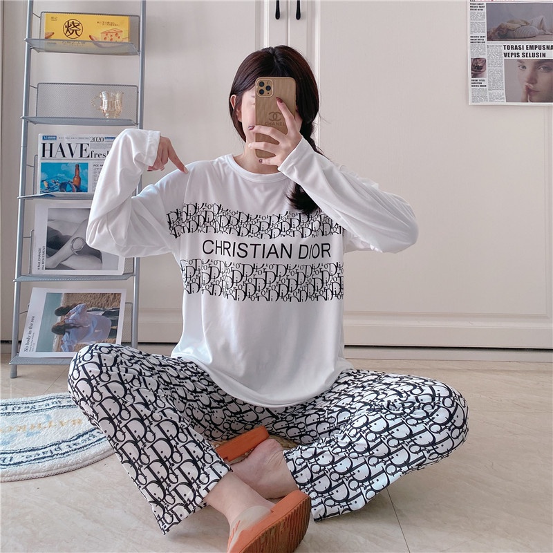 Jual 1086 SETELAN SET BAJU TIDUR PIYAMA KEKINIAN PP SPANDEK IMPORT