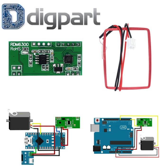Jual RDM6300 RFID Reader Module 125Khz UART Output Access Control ...