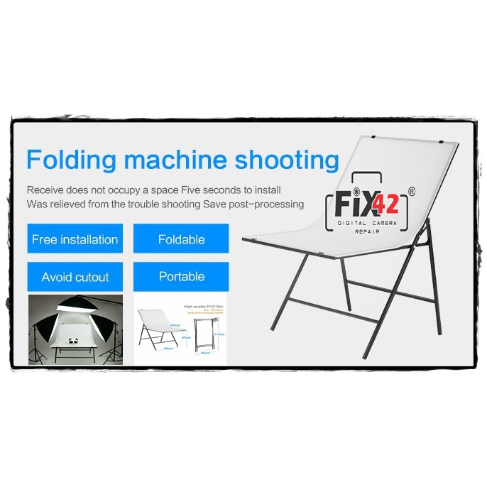 Jual Product Shooting Table Meja Photo Studio Produk 100x60cm White
