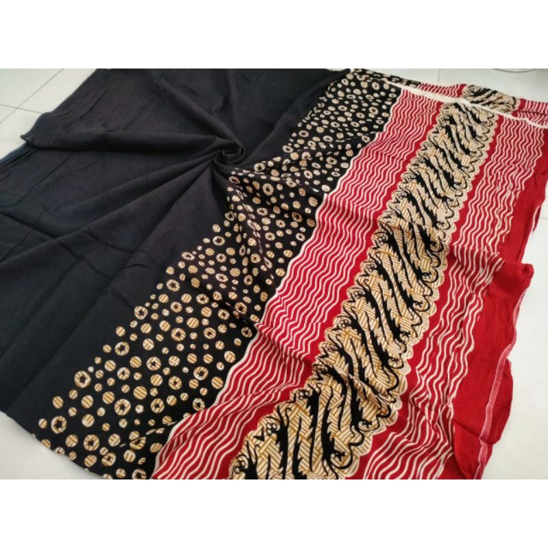 Jual Kain Batik PARIS Solo motif bunder hitam modang | Shopee Indonesia
