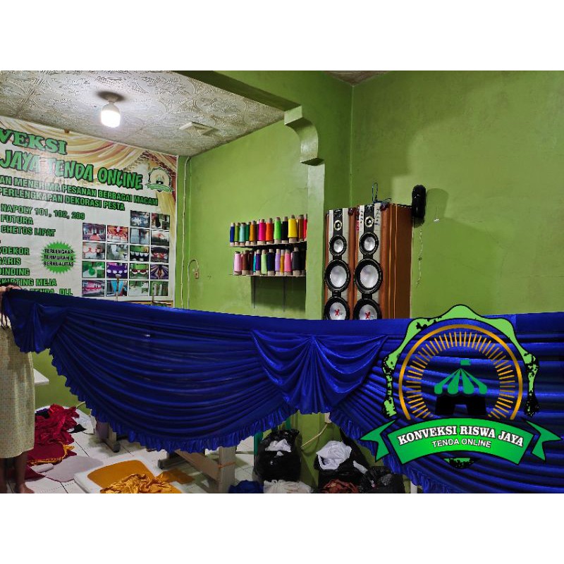 Jual Rumbai tenda jenis mayang poni kipas panjang=1 meter | Shopee ...
