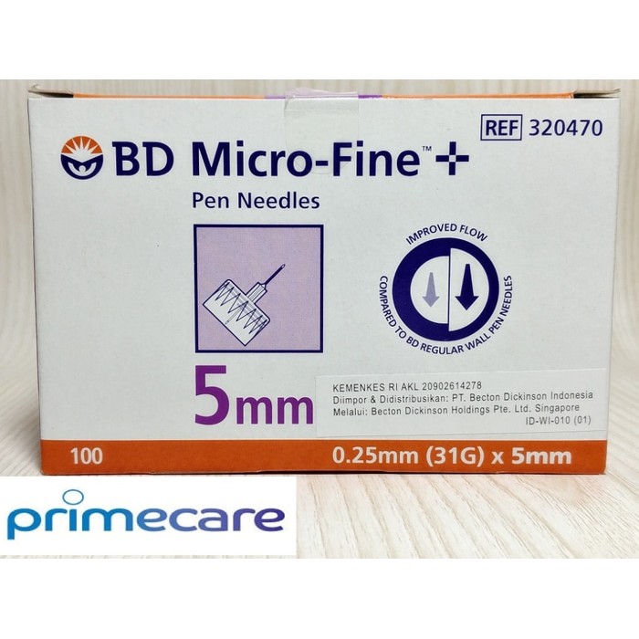 Jual Jarum Insulin Microfine Bd Ultrafine Mm Shopee Indonesia