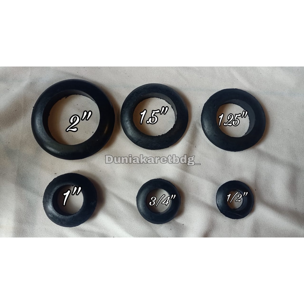 Jual Karet Gromet Hidroponik Inchi Rubber Grommet Inch Seal Packing Sistem Dutch Bucket