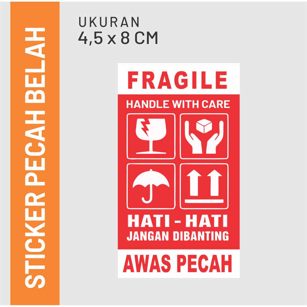 Jual Sticker Fragile Pecah Belah Stiker Pecah Belah Seri 003 Shopee Indonesia 1267