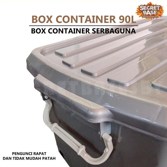 Jual BOX CONTAINER 90 LITER + RODA - Promo / Box Serbaguna 90L | Shopee ...