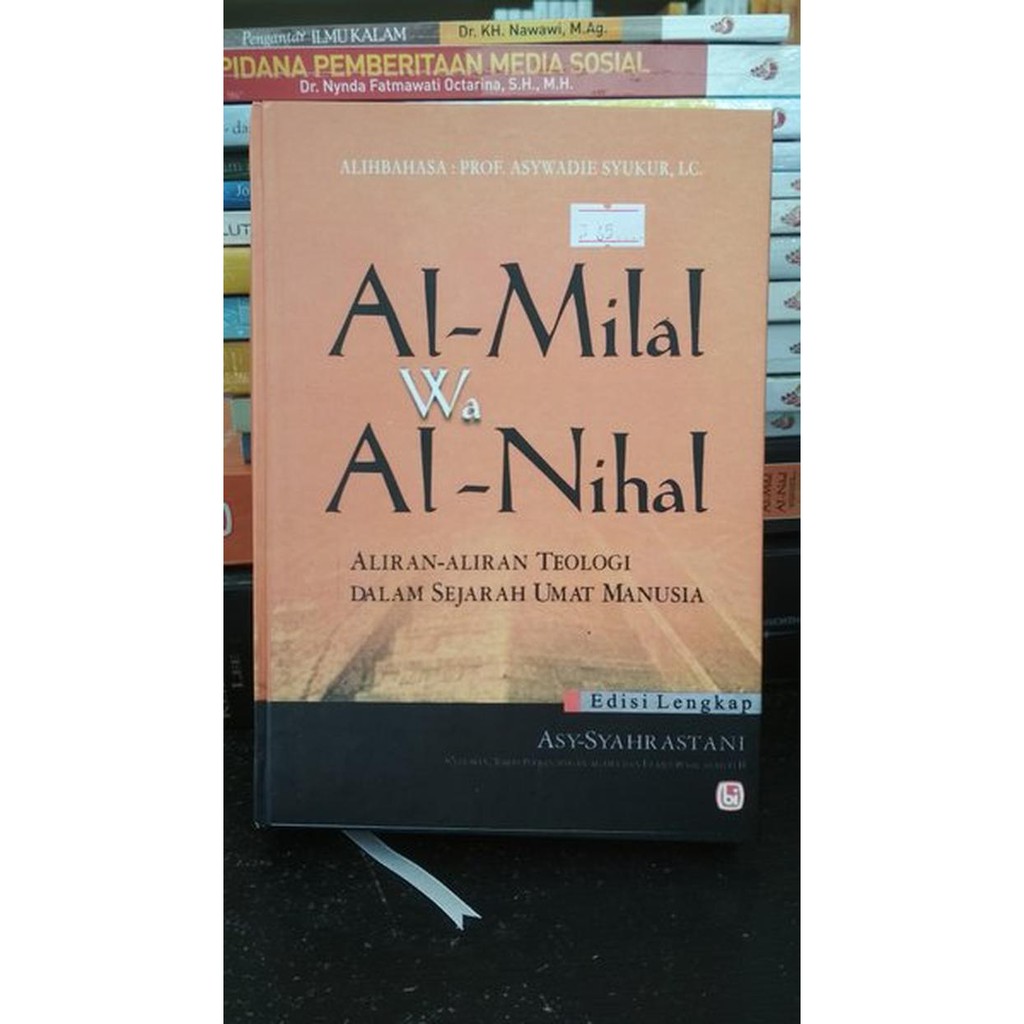 Jual Al-Milal wa Al-Nihal Aliran-Aliran Teologi dalam Sejarah Umat ...