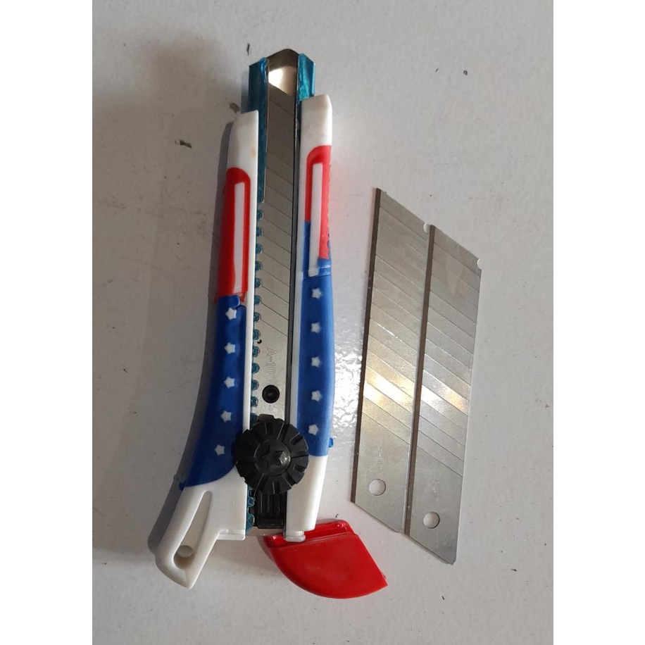 Jual Bonucci Pisau Cutter Motif Unik USA handel PUTAR | Shopee Indonesia