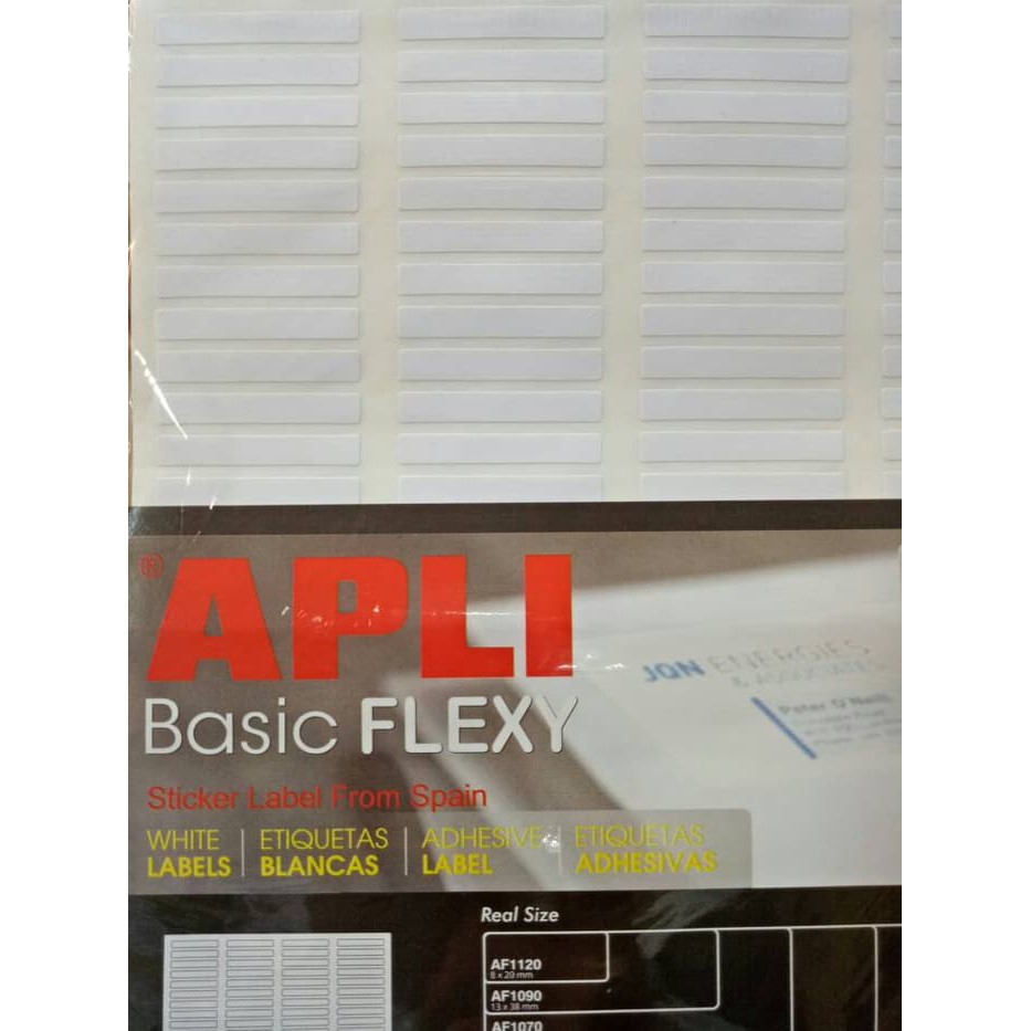 Jual Stiker Label Basic Flexy Apli X Mm Shopee Indonesia