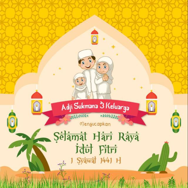Jual VIDEO UCAPAN SELAMAT IDUL FITRI/LEBARAN ANIMASI KARTUN LUCU CERIA