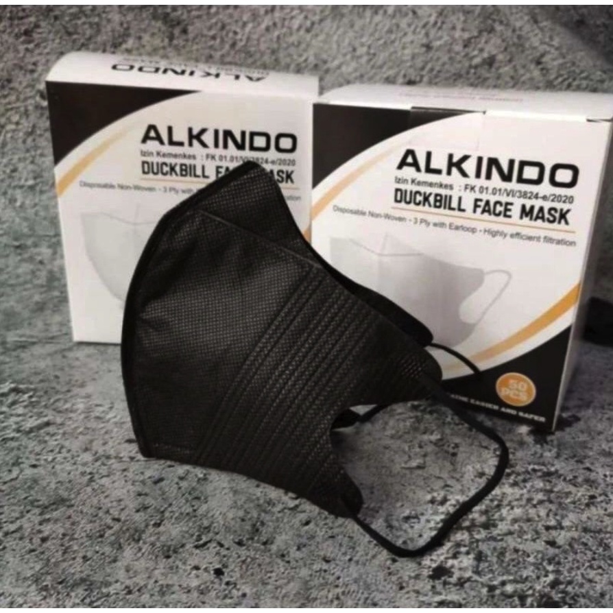 Jual Masker Duckbill ALKINDO Face Mask Disposable Per Box Isi 50 ...