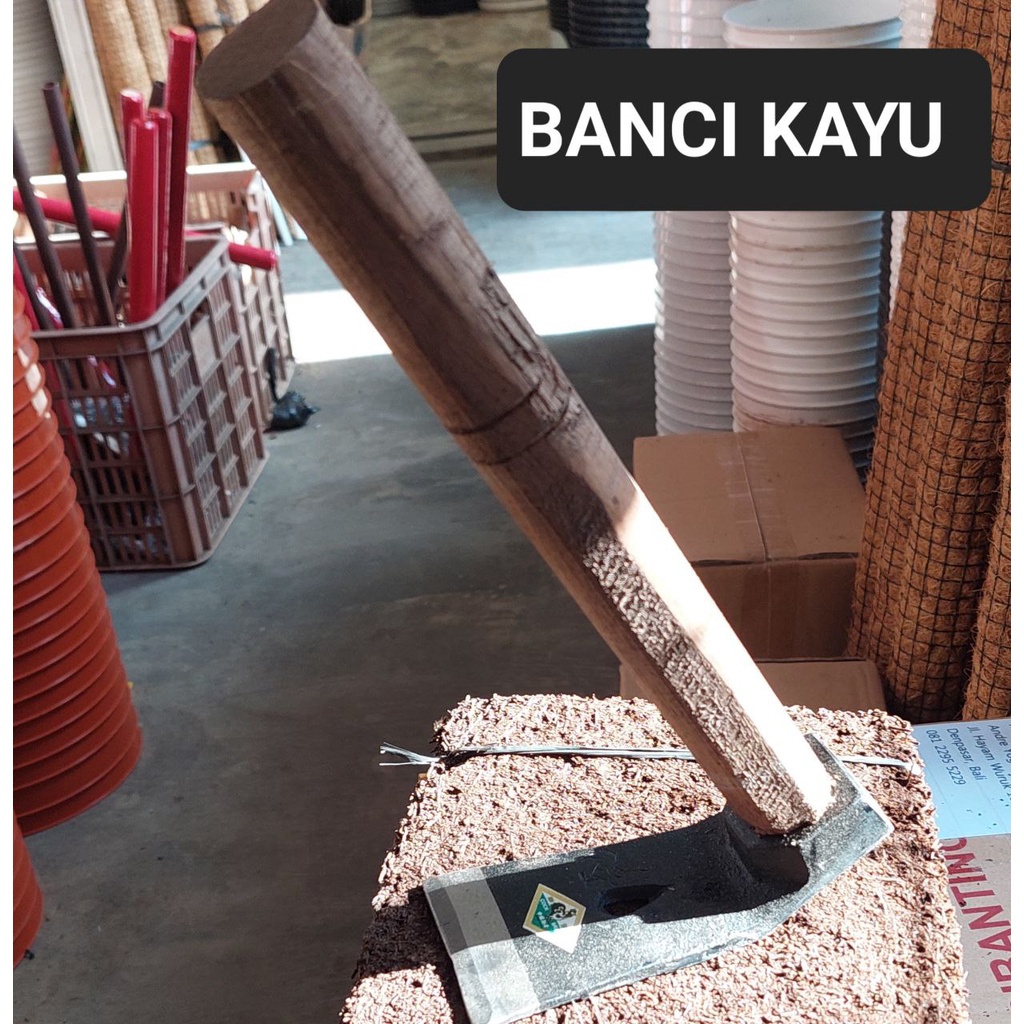 Jual BANCI GAGANG KAYU Cangkul Kayu Petel Pacul Kayu Petel Rimbas Banci ...