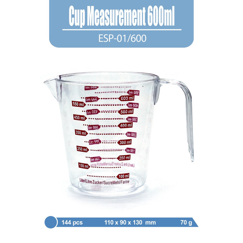 Jual Gelas Takar 600ml Cup Measurement Esp 01600 Shopee Indonesia 5654