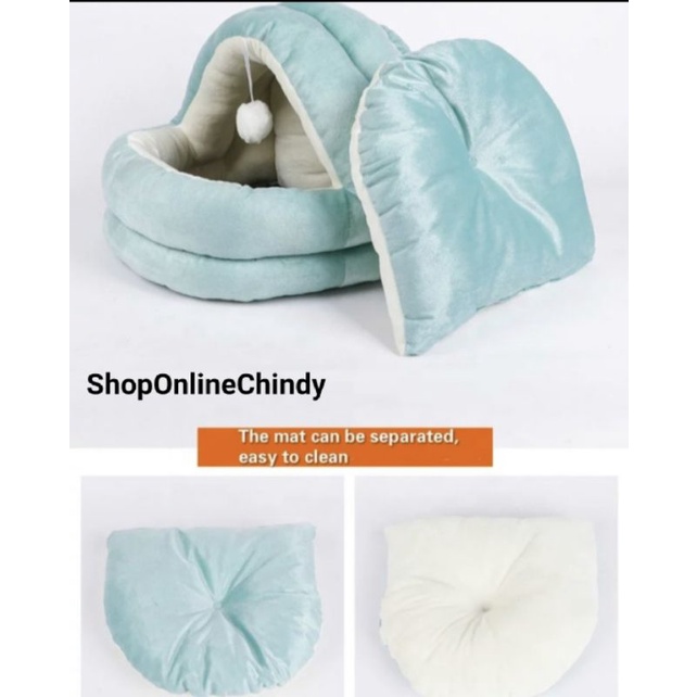 Jual Tempat Tidur Kucing Comfortable Wram Fluffy Bed Velvet Cat Cave ...