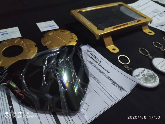 Jual Cover radiator Sonic 150 R Original AHM (sepaket) | Shopee Indonesia