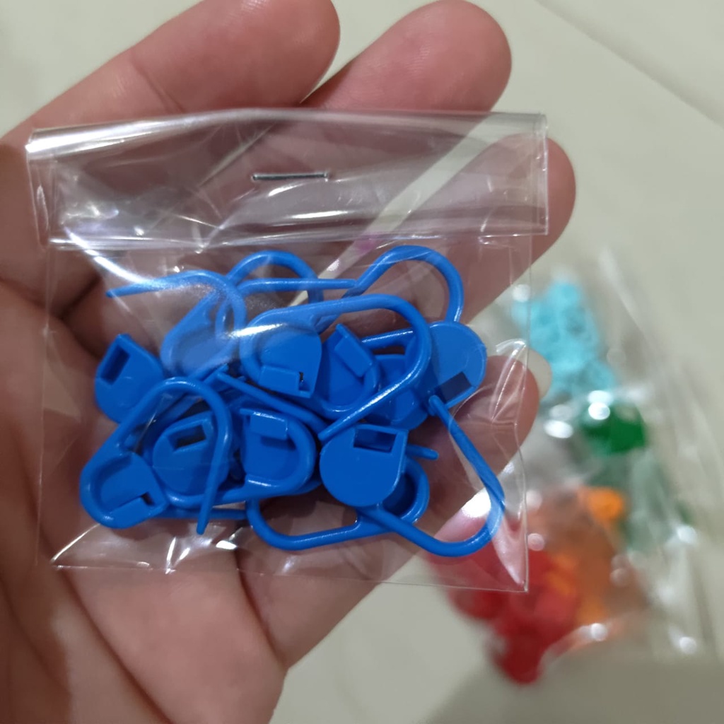 Jual Peniti Plastik Penanda Tusukan Rajutan Peniti Hijab Peniti Plastik ...