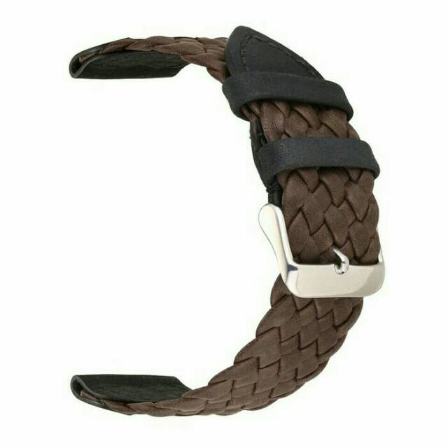 Jual Braided Leather Strap Strap 20mm atau 22mm Tali Jam Tangan Kulit