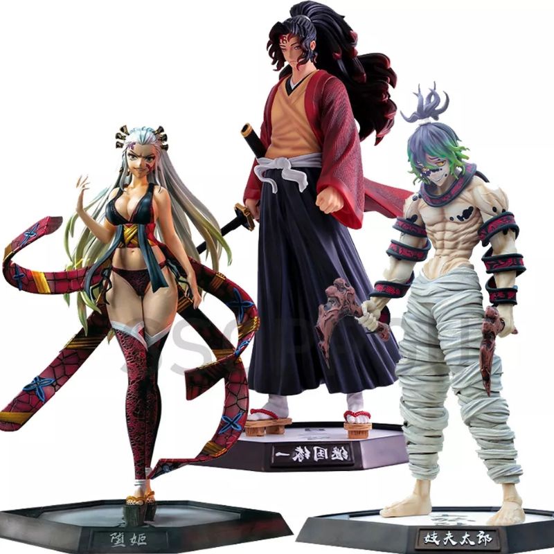Figurine Demon Slayer 30 Cm – Tsugikuni Yoriichi, Kokushibou, Gyutaro, Daki – Statue Anime PVC De Collection Pour Fans