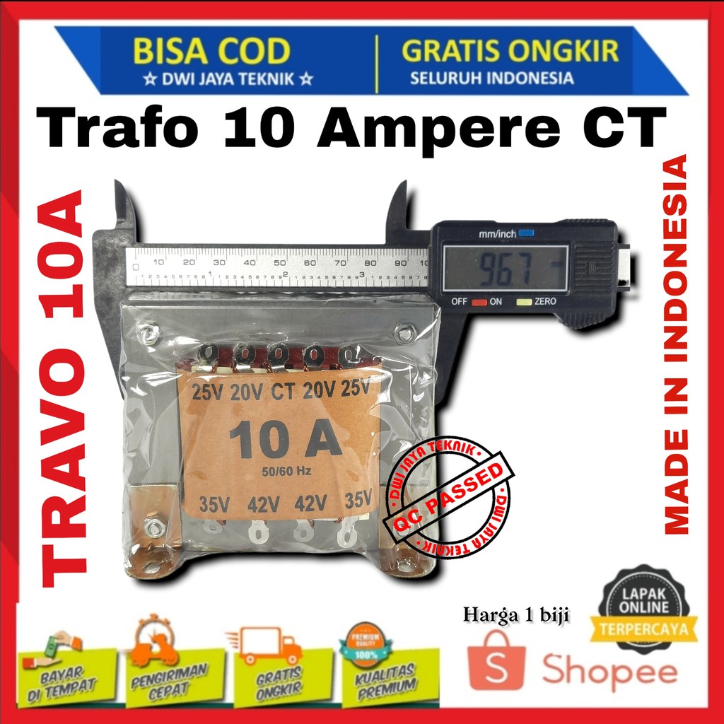Jual Trafo CT 10A Ampere 42v Travo | Shopee Indonesia