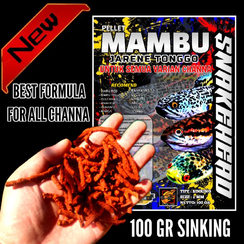 Jual Pelet Mambu Pelet Channa 100 Gram-Gfs Feed | Shopee Indonesia
