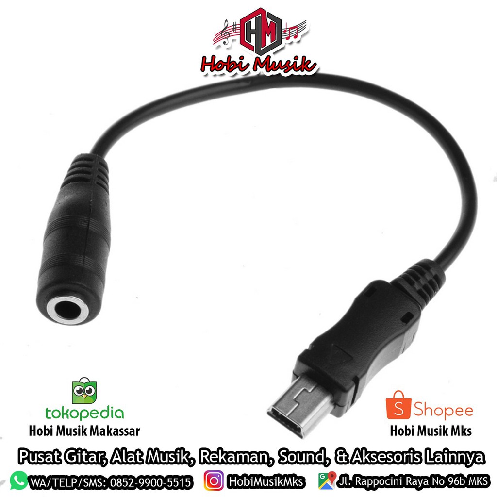 Jual Kabel Adapter Mini Usb Ke Aux Dengan Harga Murah Shopee Indonesia