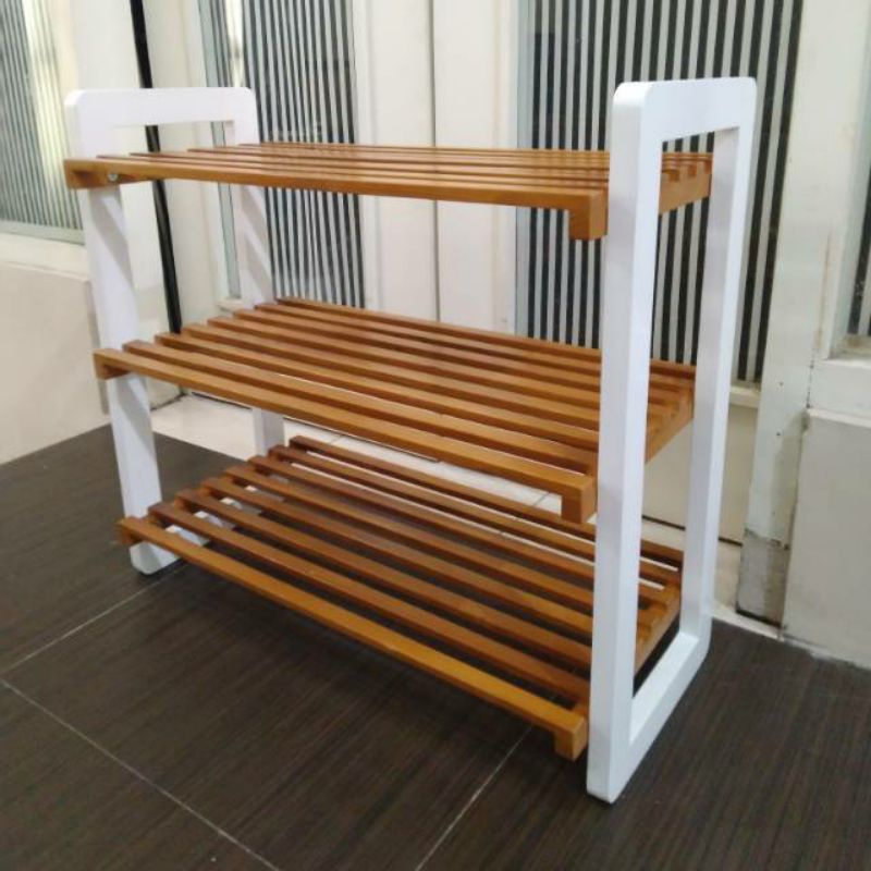 Jual Rak Sepatu Kayu Rak Sepatu Jati Belanda Rak Sepatu Minimalis ...