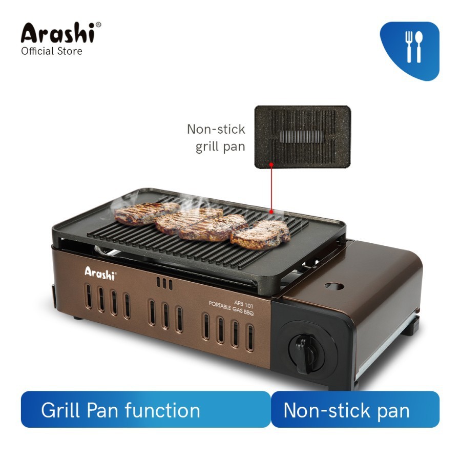Jual Kompor Gas BBQ Grill Portable / Kompor Camping Portable Arashi APB