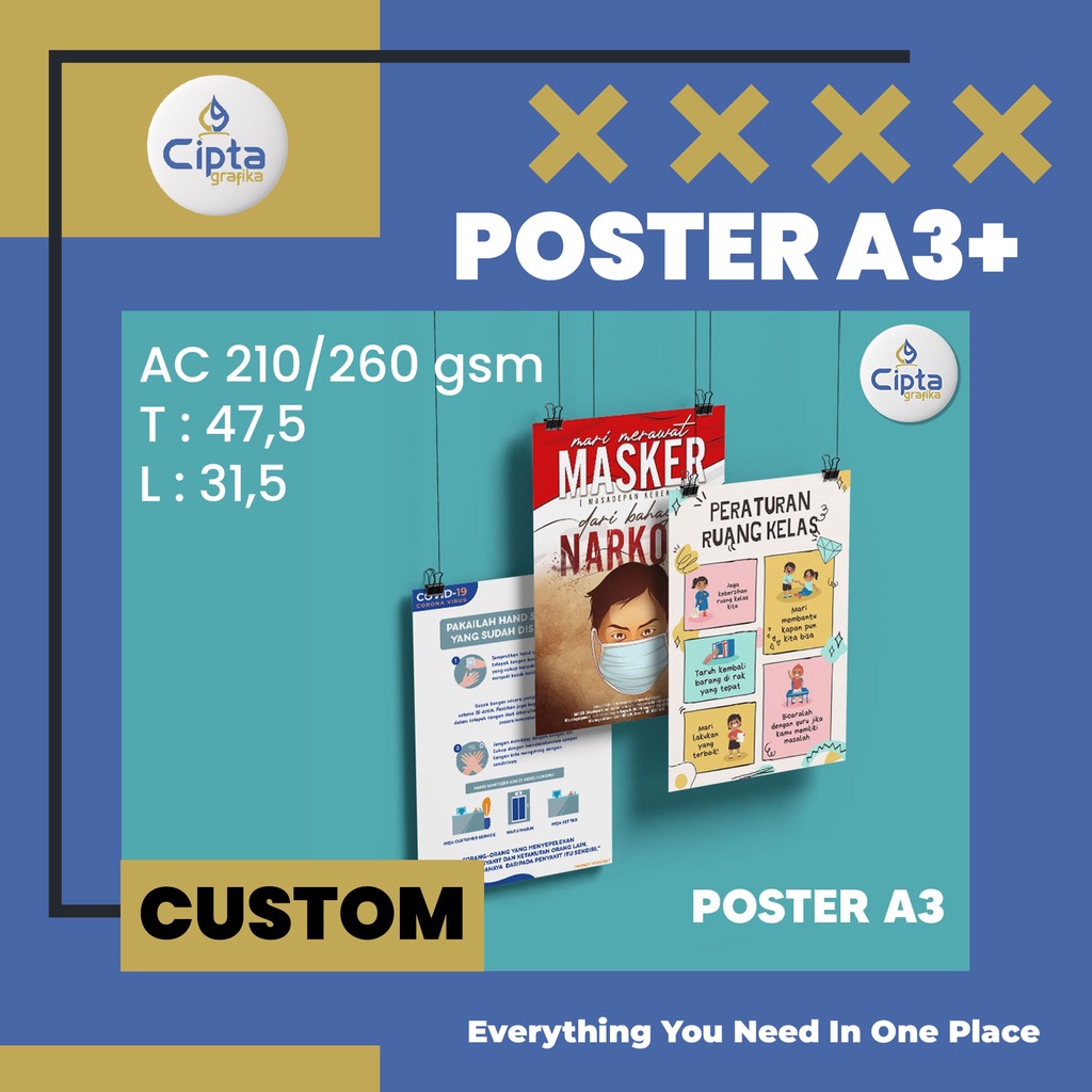 Jual CETAK POSTER DINDING AESTHETIC UK A3 - POSTER CUSTOM - MURAH
