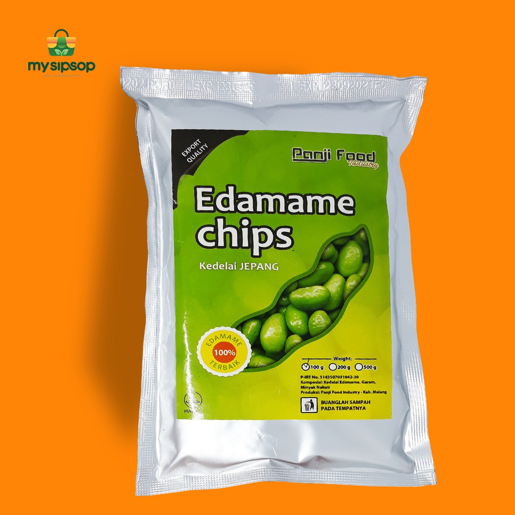 Jual Edamame Chips (Kedelai Jepang) Cemilan Sehat Cemilan Diet 100gr