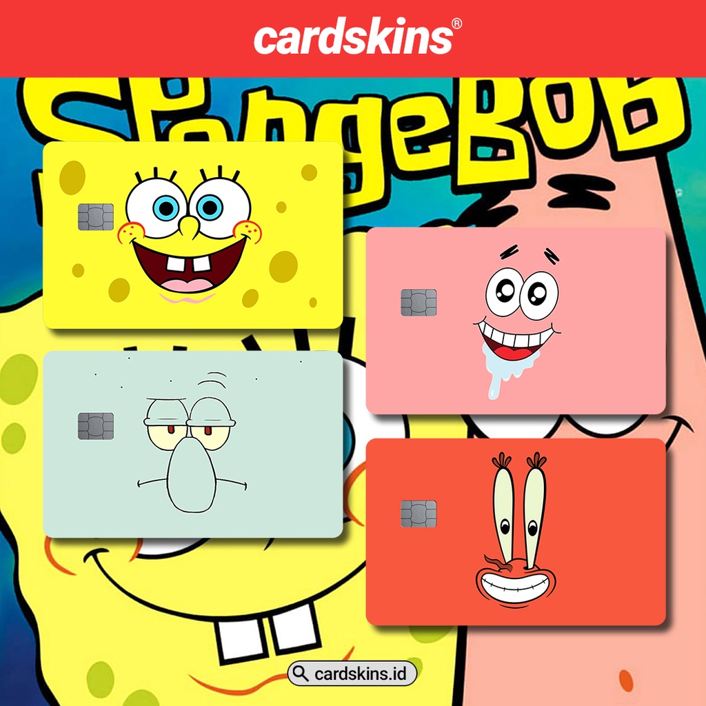 Jual SPONGEBOB EDITION PT2 | GARSKIN / STICKER KARTU ATM / SKIN KARTU ...