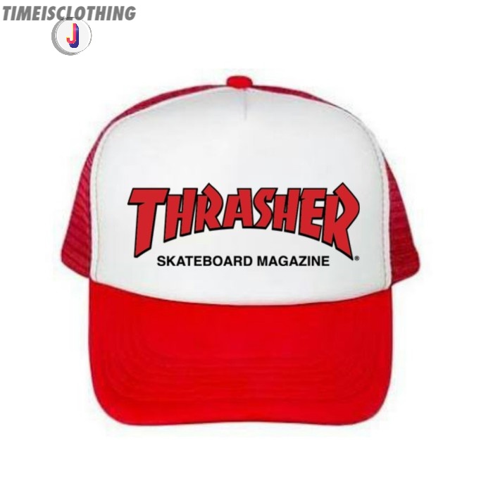 Jual TOPi Trucker Jaring distro THRASHER polos custom indonesia pria ...