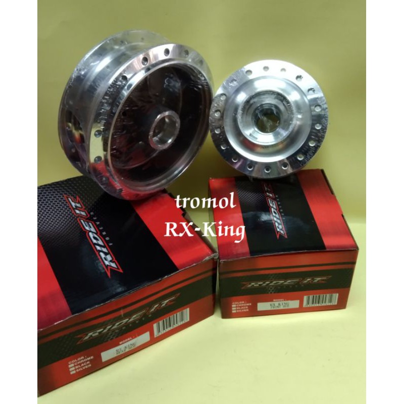 Jual Tromol Trombol Set Ride It Rxking Crome Depan Belakang Tromol Rxking Ride It Crome Set