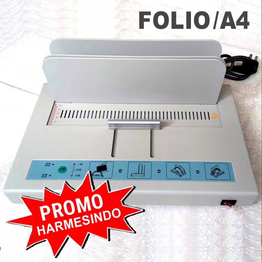 Jual Mesin Jilid Lem Panas Folio Alat Binding Lem Punggung Pembuat Hardcover Buku Undangan 3124