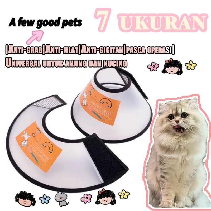 Jual Pet Elizabeth Cone ECollar Cat Anjing Keselamatan Kerah Lingkaran