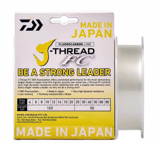 Jual Senar Pancing Leader Daiwa J-Thread FC Leader 50m-30lb | Shopee ...