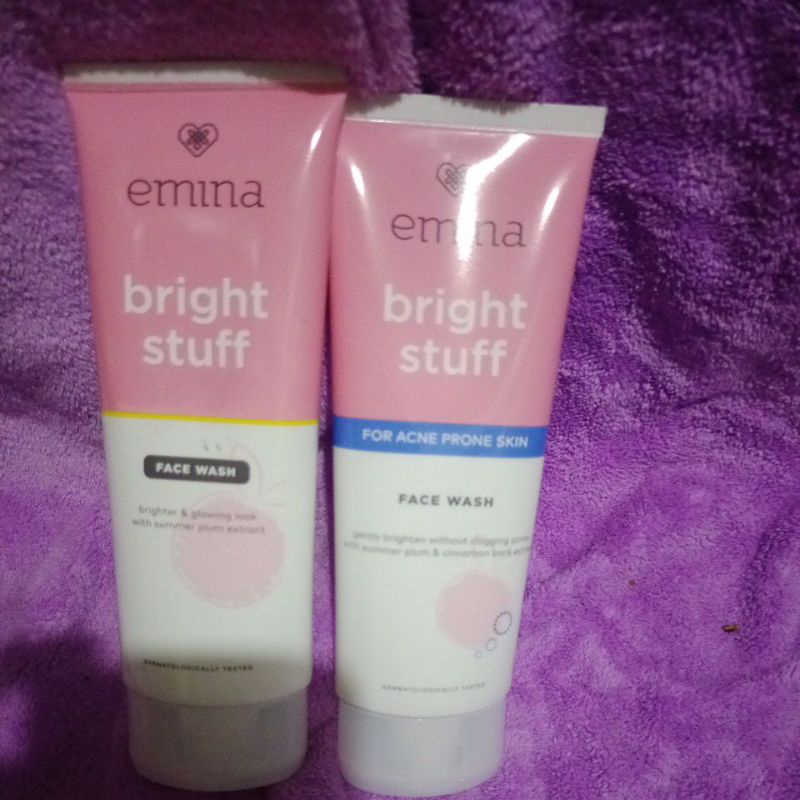 Jual EMINA FACE WASH BRIGHT STUFF/FOR ACNE PRONE SKIN 100ML Shopee