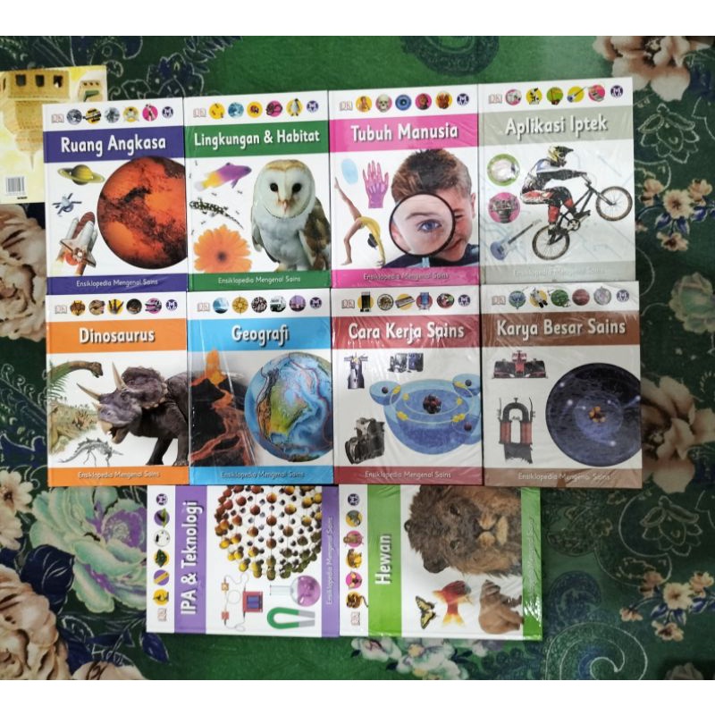 Jual ORIGINAL BUKU ENSIKLOPEDIA MENGENAL SAINS RUANG ANGKASA DINOSAURUS