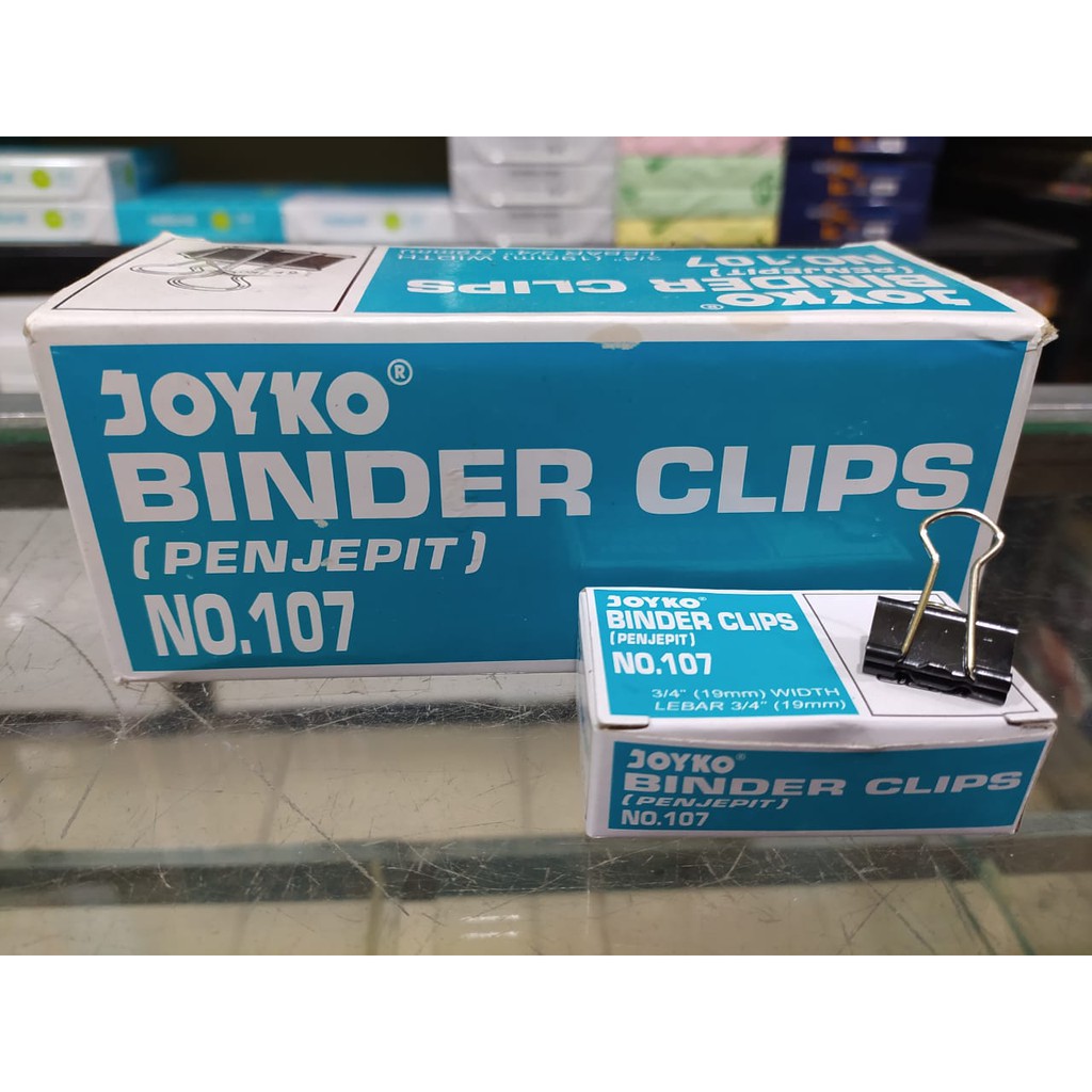 Jual Binder clip Joyko no. 107 / Penjepit File | Shopee Indonesia