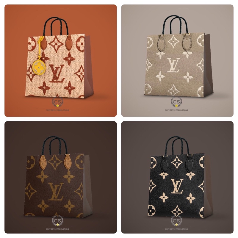 LOUIS VUITTON LV tissue paper kertas pembungkus tas baju aksesori branded  di box ada yg berlogo