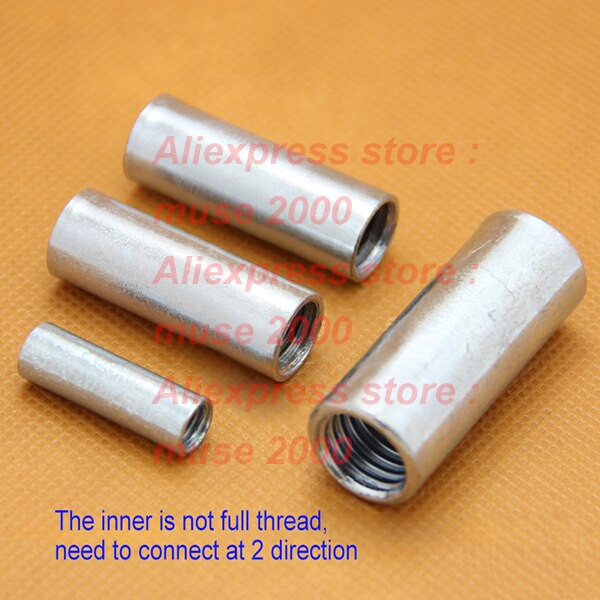 Jual M6 M8 M10 M12 hollow screw inner thread connector lengthen inner ...