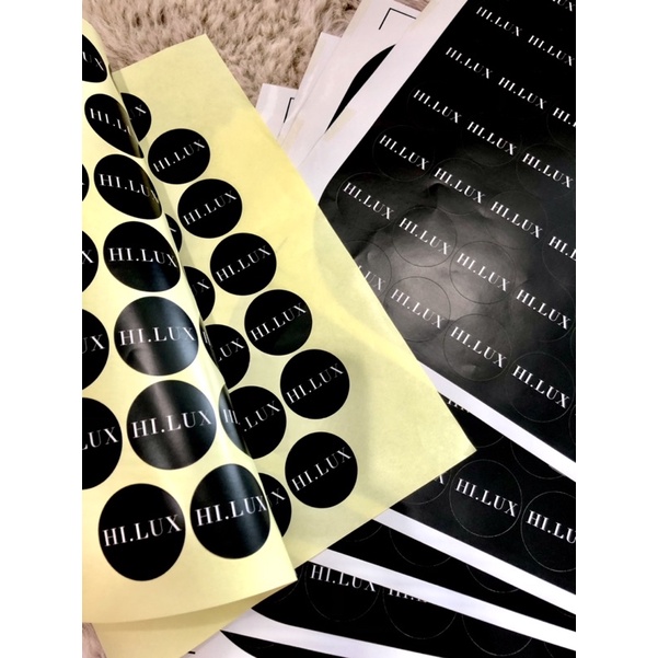 Jual sticker custom bulat/kotak label besar | Shopee Indonesia
