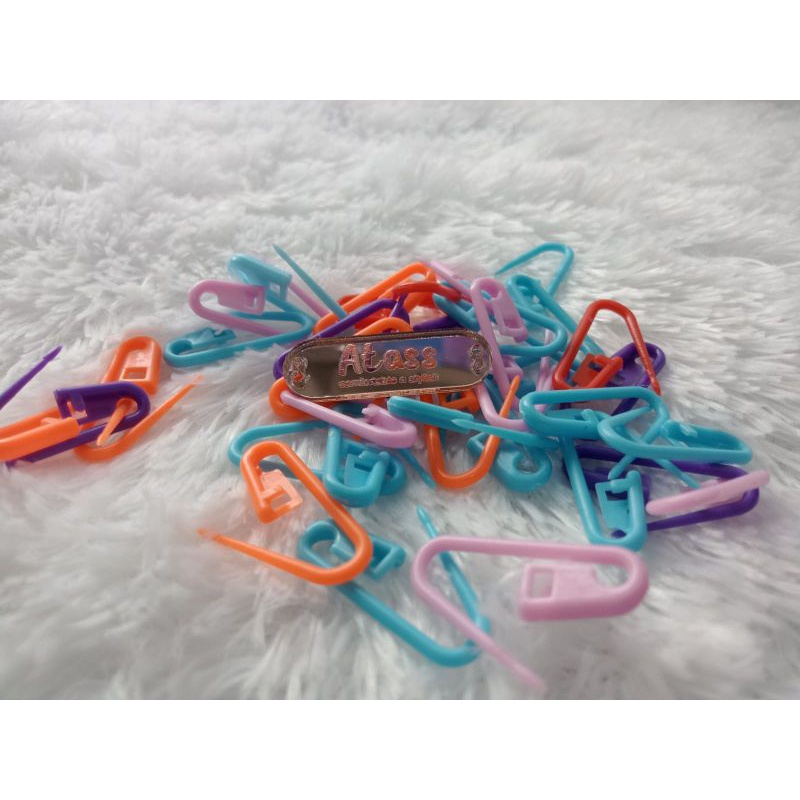 Jual PENITI PLASTIK ECER PENANDA RAJUTAN PENITI HIJAB | Shopee Indonesia