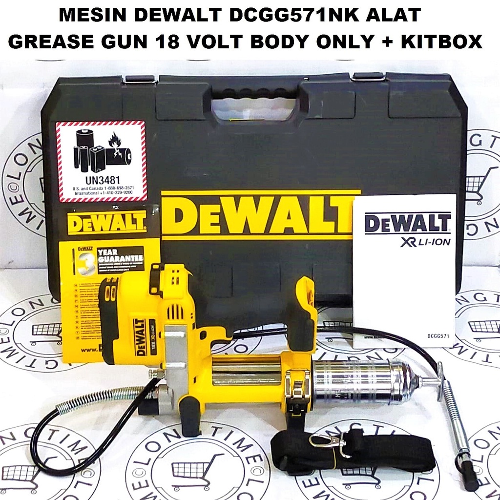Jual DEWALT DCGG571 GREASE GUN 18V LITHIUM LON M18 VOLT DCGG 571 DCGG571NK MESIN DEWALT 18 VOLT
