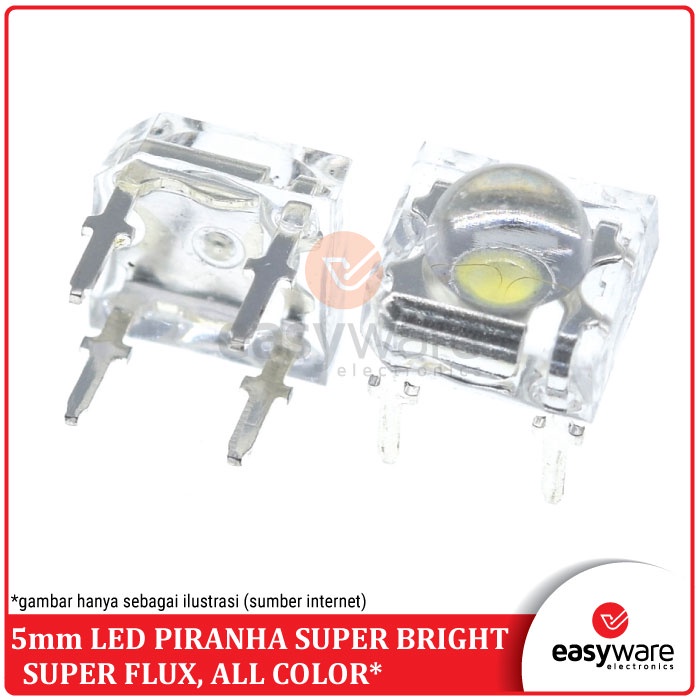 Jual LED 5MM PIRANHA SUPER FLUX LED PIRANHA SUPERFLUX ALL COLOR