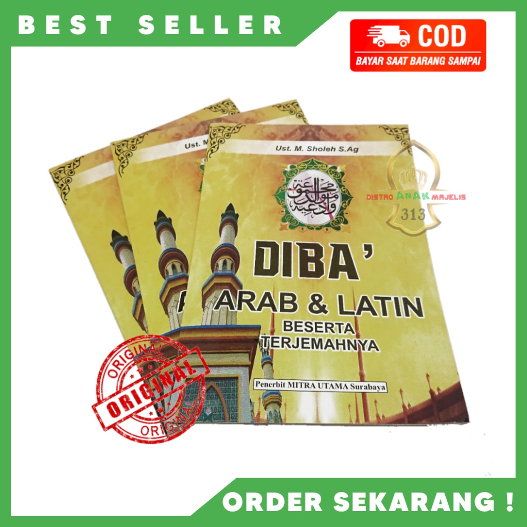 Jual Buku Diba' Lengkap / Buku Diba' Arab Latin Dan Terjemahan / Buku ...